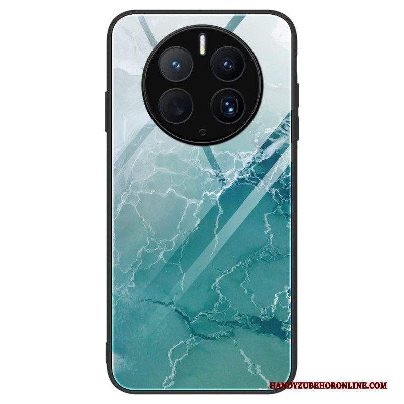 Cover Huawei Mate 50 Pro Elegante Vetro Temperato In Marmo