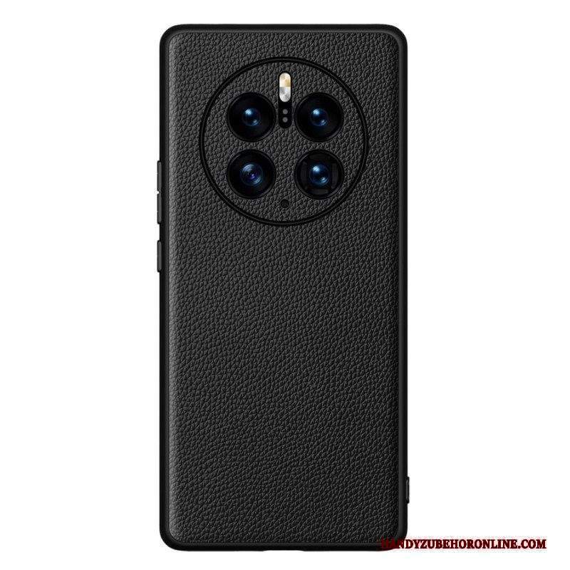 Cover Huawei Mate 50 Pro Vera Pelle Di Litchi