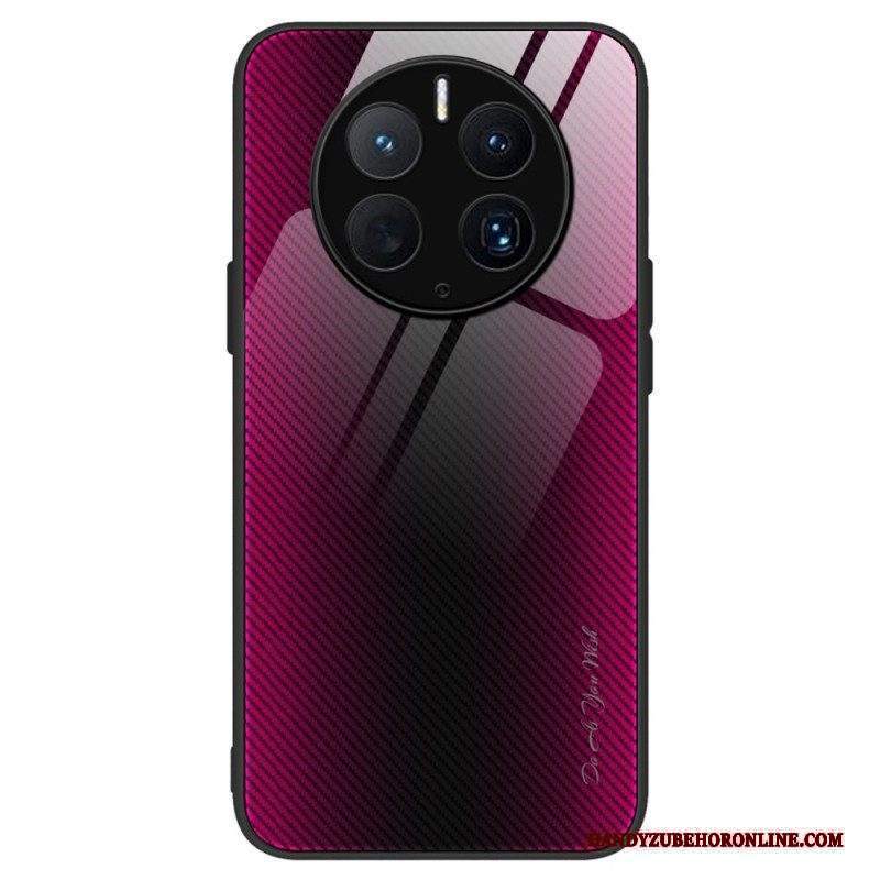 Cover Huawei Mate 50 Pro Vetro Temperato In Fibra Di Carbonio