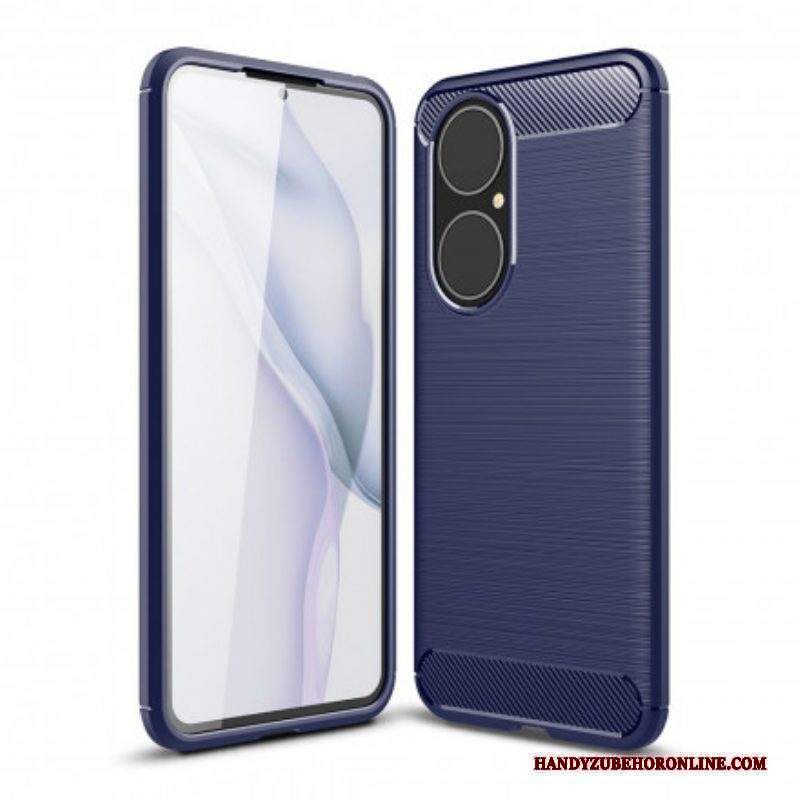 Cover Huawei P50 Fibra Di Carbonio Spazzolata