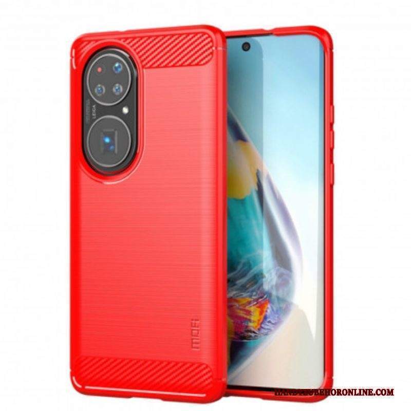 Cover Huawei P50 Fibra Di Carbonio Spazzolata Mofi