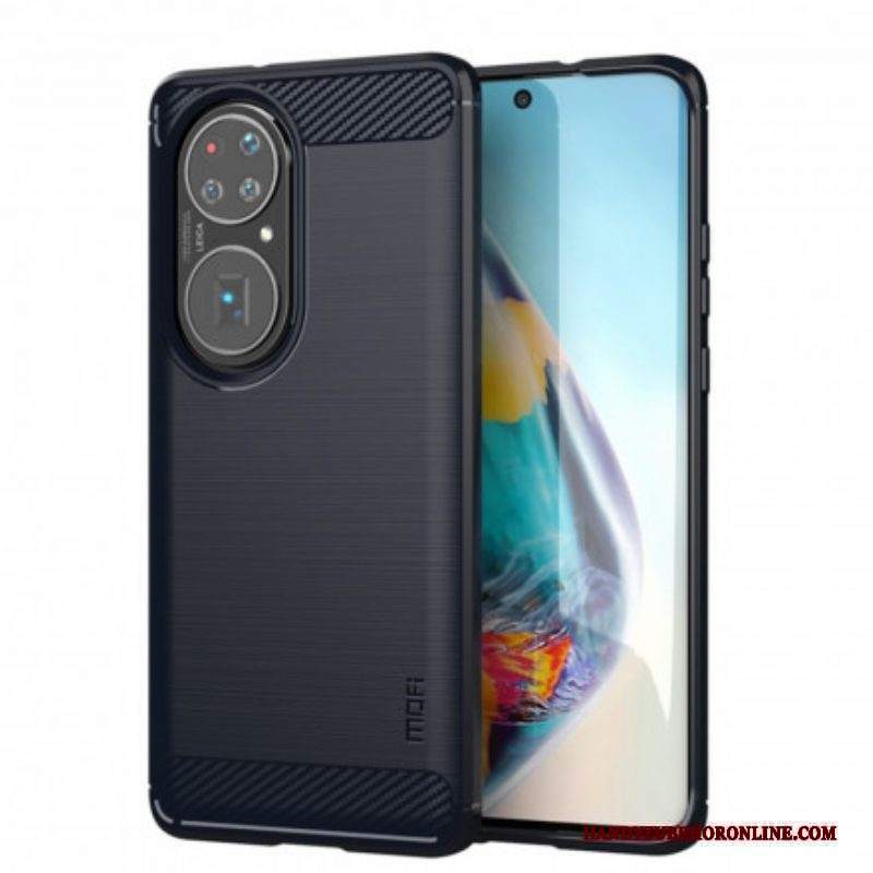 Cover Huawei P50 Fibra Di Carbonio Spazzolata Mofi