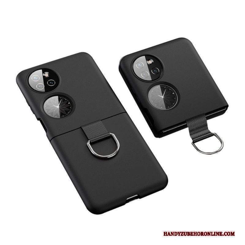 Cover Huawei P50 Pocket Anello Di Metallo