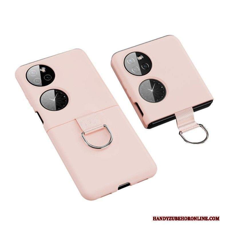 Cover Huawei P50 Pocket Anello Di Metallo