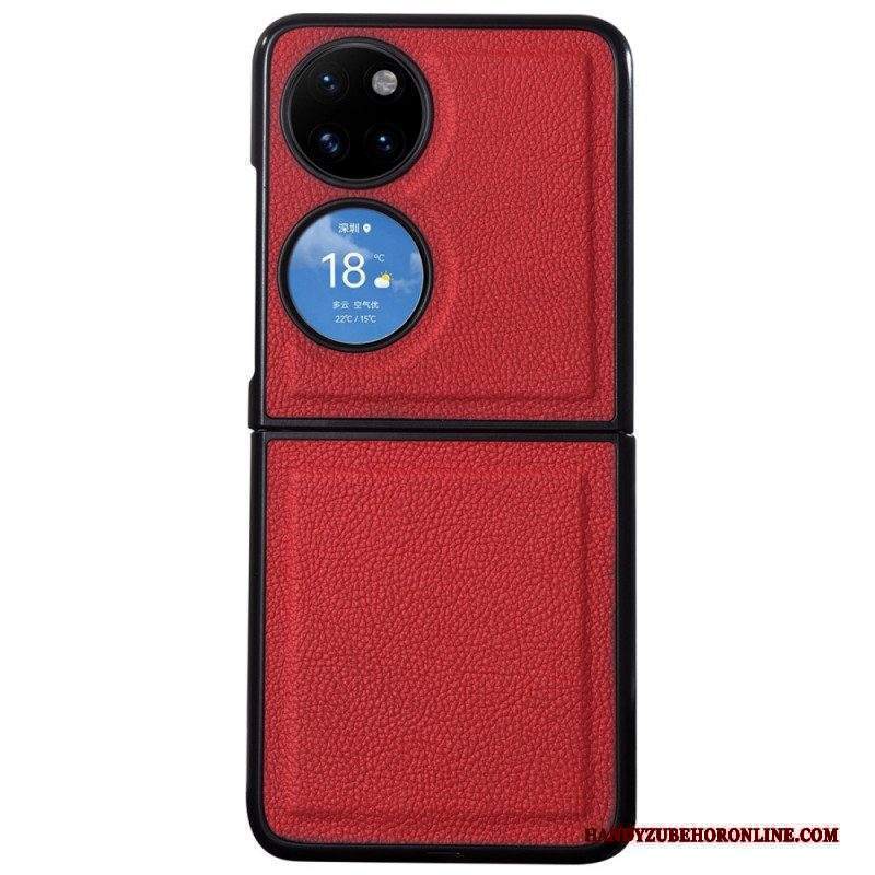 Cover Huawei P50 Pocket Design In Vera Pelle