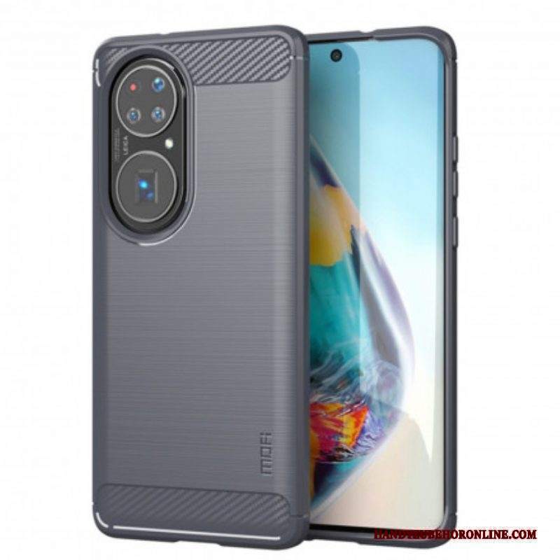 Cover Huawei P50 Pro Fibra Di Carbonio Spazzolata Mofi