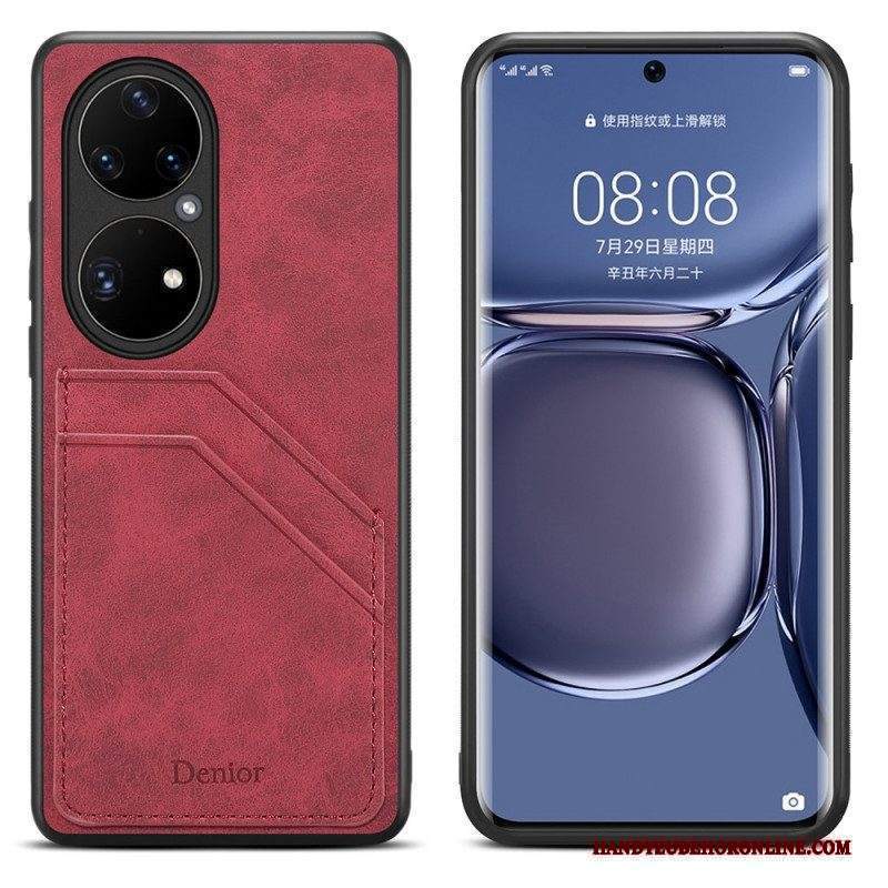 Cover Huawei P50 Pro Portacarte Denior A Doppia Fessura