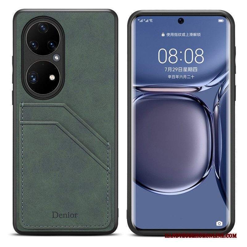 Cover Huawei P50 Pro Portacarte Denior A Doppia Fessura