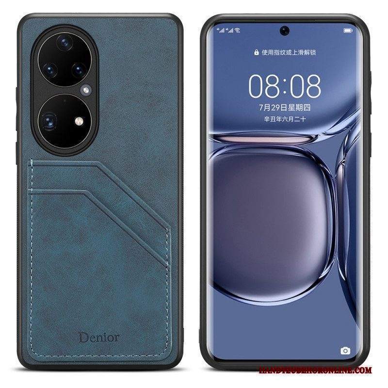 Cover Huawei P50 Pro Portacarte Denior A Doppia Fessura