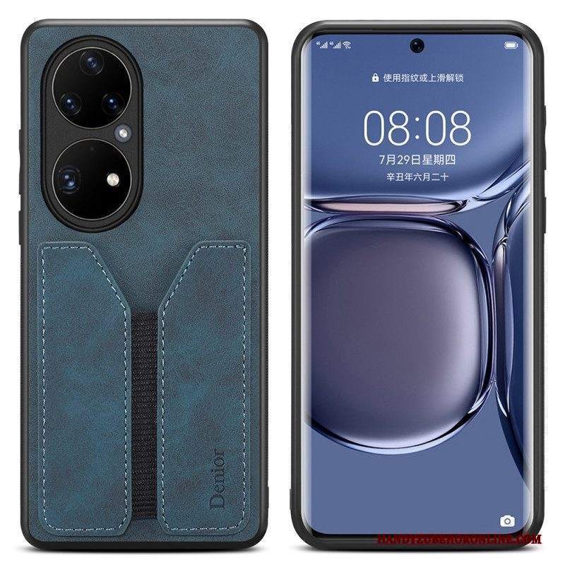 Cover Huawei P50 Pro Portacarte Elastico Denior