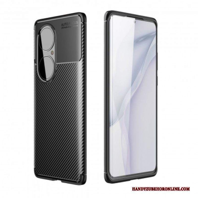 Cover Huawei P50 Pro Struttura Flessibile In Fibra Di Carbonio