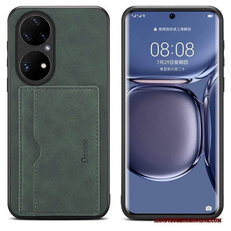 Cover Huawei P50 Pro Titolare Della Carta Denaro