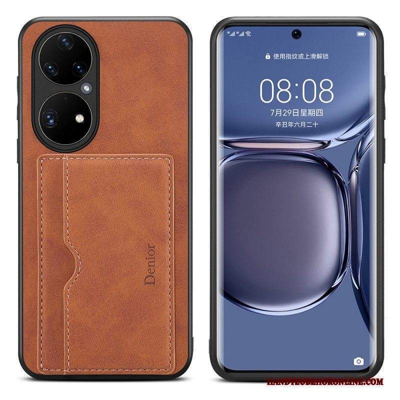 Cover Huawei P50 Pro Titolare Della Carta Denaro