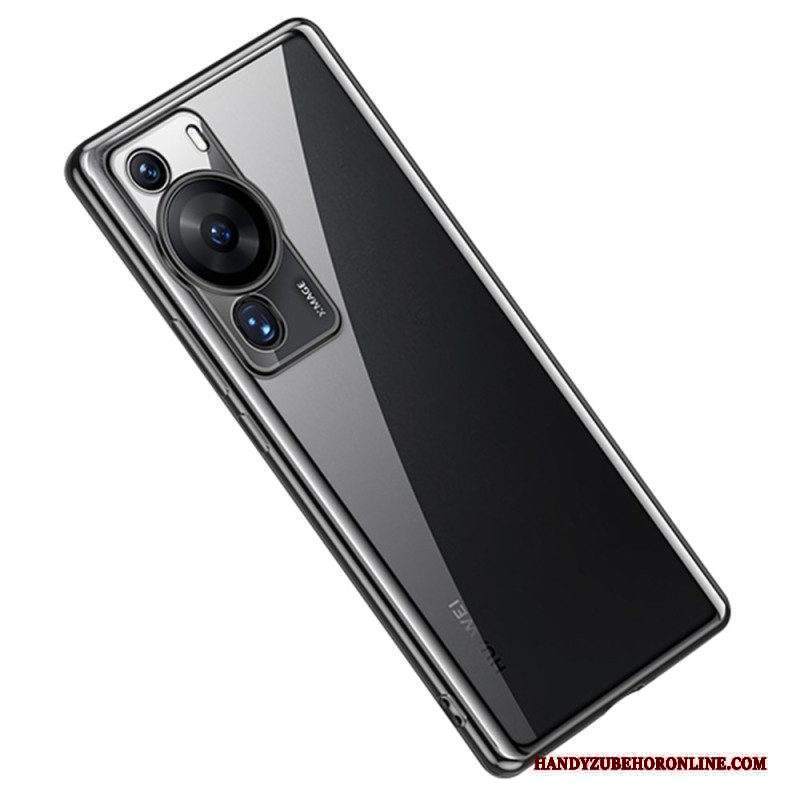 Cover Huawei P60 Pro Bordi In Metallo Trasparente Stile Sulada