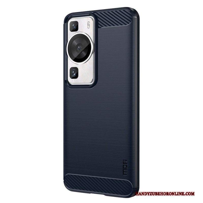 Cover Huawei P60 Pro Fibra Di Carbonio Spazzolata Mofi