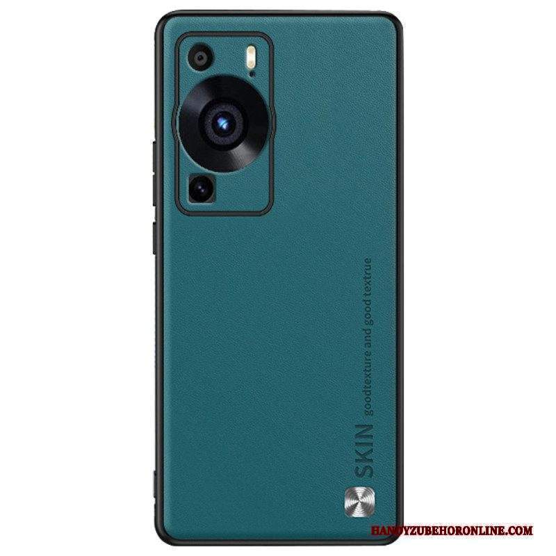 Cover Huawei P60 Pro Pelle In Finta Pelle