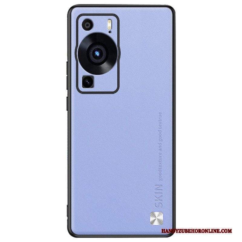 Cover Huawei P60 Pro Pelle In Finta Pelle