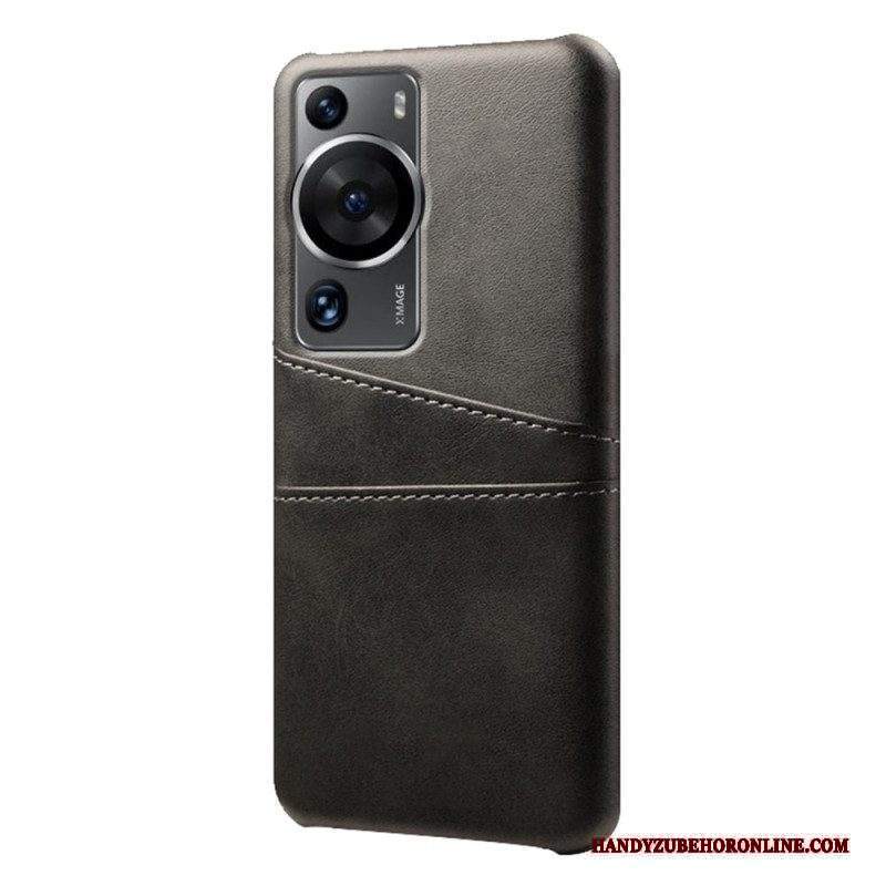 Cover Huawei P60 Pro Portacarte Effetto Pelle