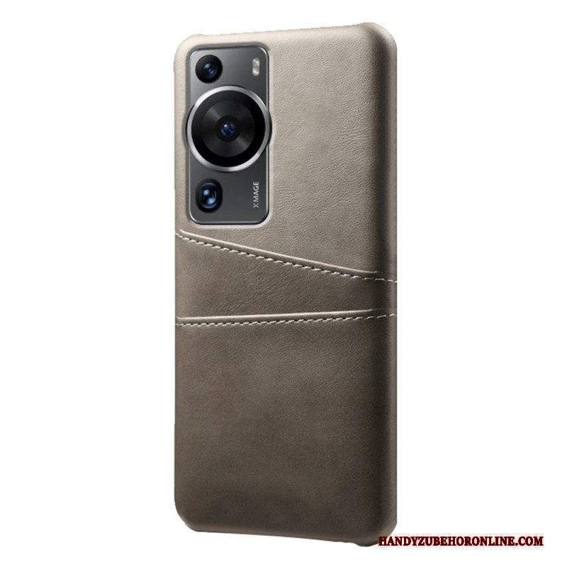 Cover Huawei P60 Pro Portacarte Effetto Pelle