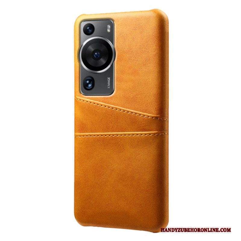 Cover Huawei P60 Pro Portacarte Effetto Pelle