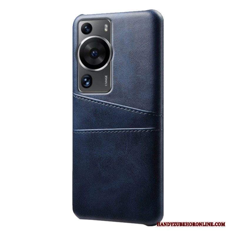 Cover Huawei P60 Pro Portacarte Effetto Pelle