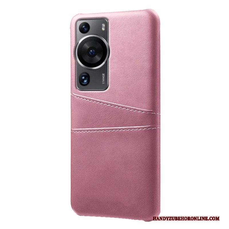 Cover Huawei P60 Pro Portacarte Effetto Pelle