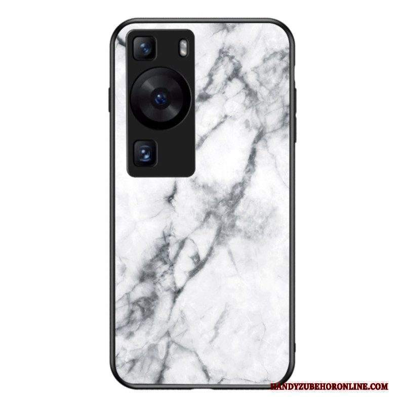 Cover Huawei P60 Pro Vetro Temperato In Marmo