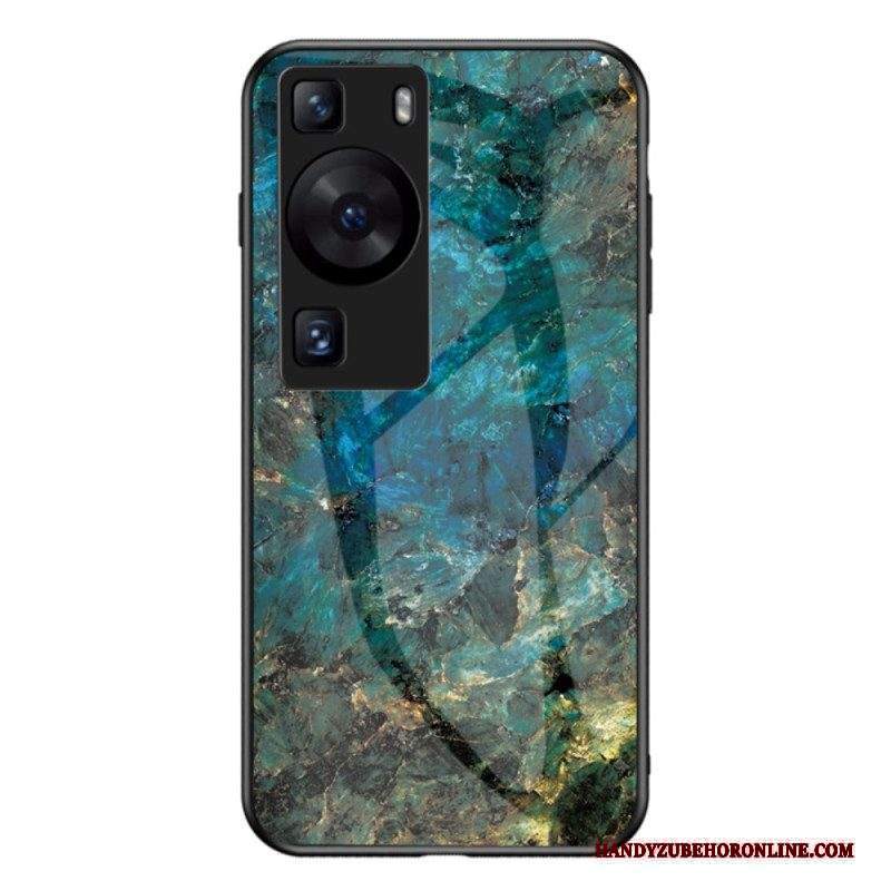 Cover Huawei P60 Pro Vetro Temperato In Marmo