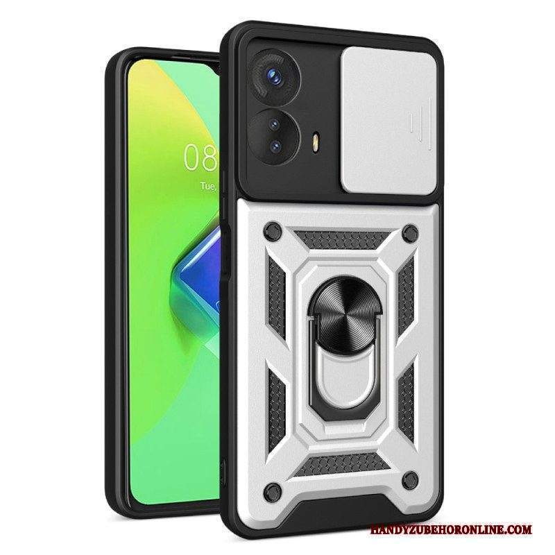 Cover Moto G73 5G Supporto Per Anello E Protezione Per Obiettivo