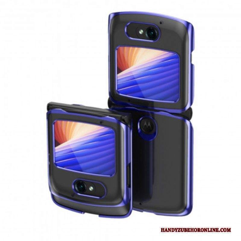 Cover Motorola Razr 5G Bordi In Stile Metallo