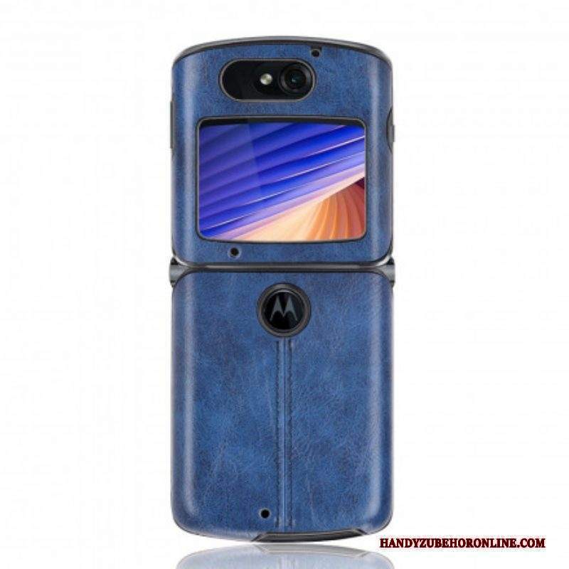 Cover Motorola Razr 5G Cuciture In Ecopelle