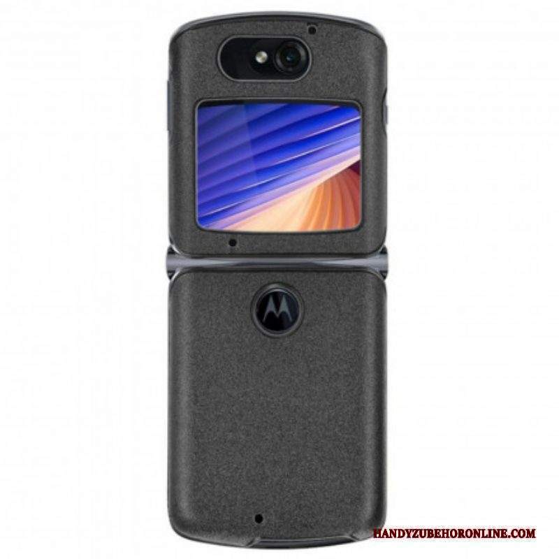 Cover Motorola Razr 5G Ecopelle Sabbiata