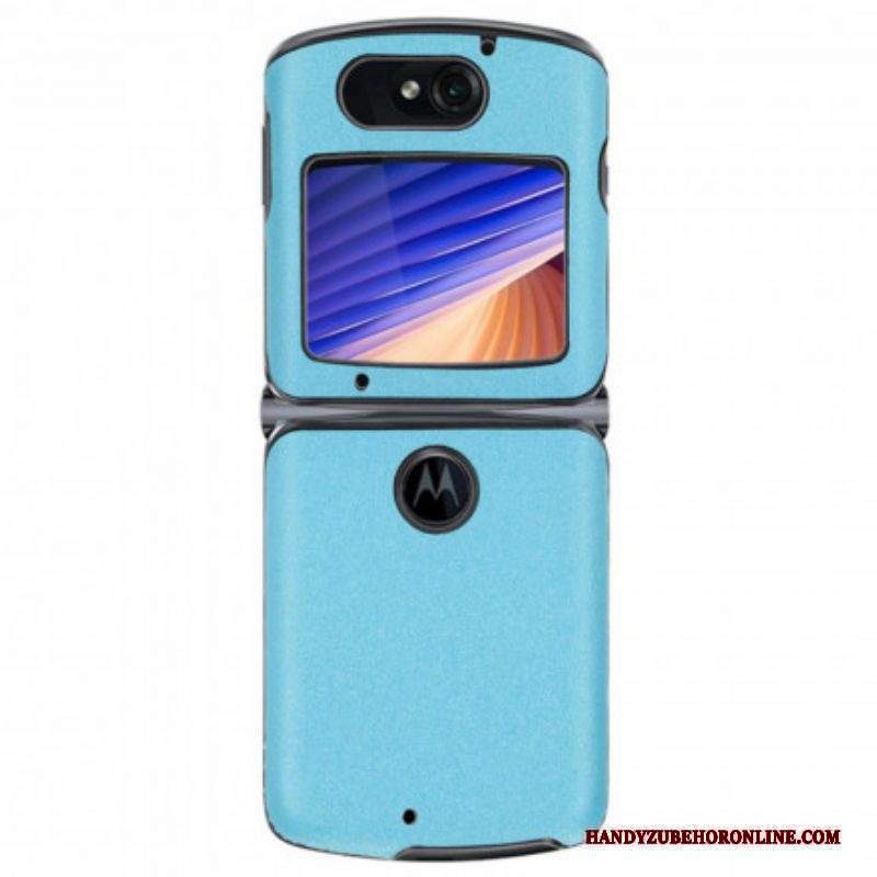 Cover Motorola Razr 5G Ecopelle Sabbiata