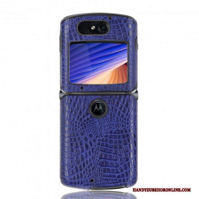 Cover Motorola Razr 5G Effetto Pelle Di Coccodrillo