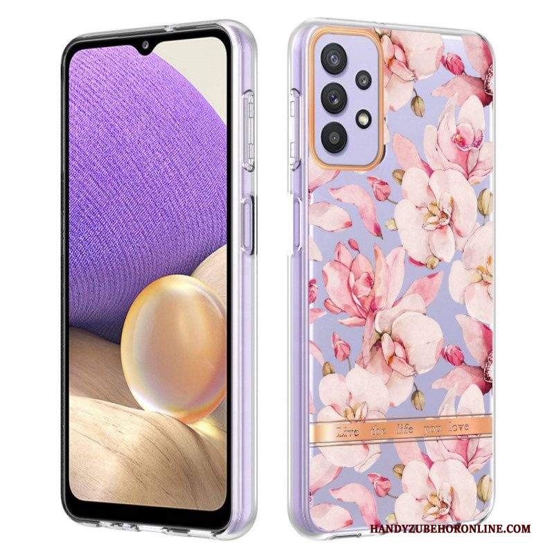 Cover Samsung Galaxy A13 Floreale Senza Soluzione Di Continuità