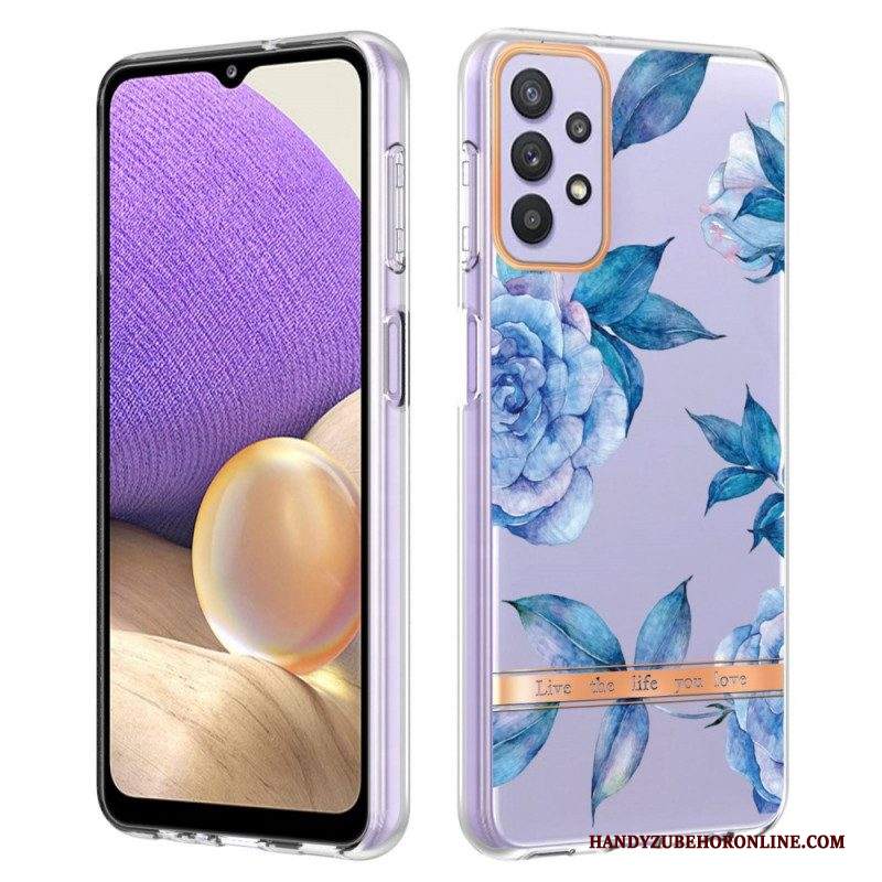 Cover Samsung Galaxy A13 Floreale Senza Soluzione Di Continuità