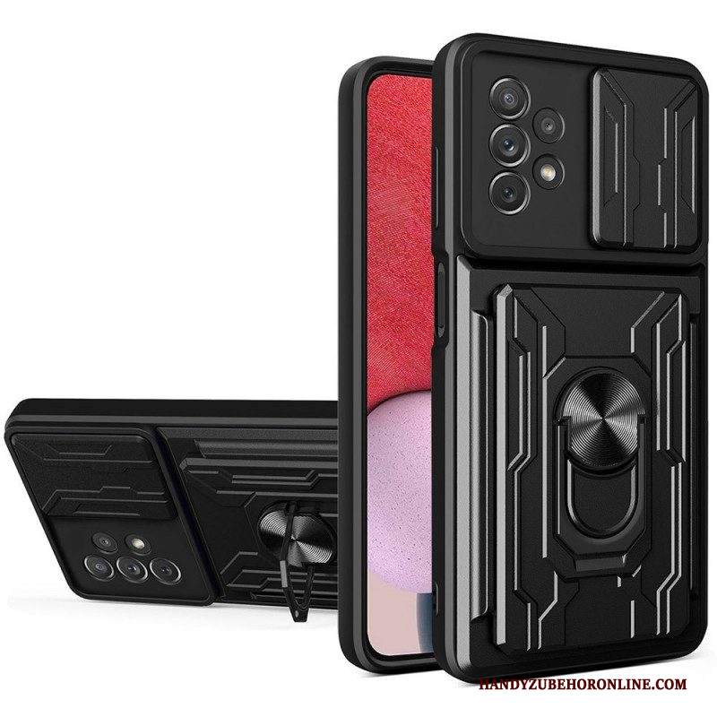 Cover Samsung Galaxy A13 Portacarte E Copriobiettivo