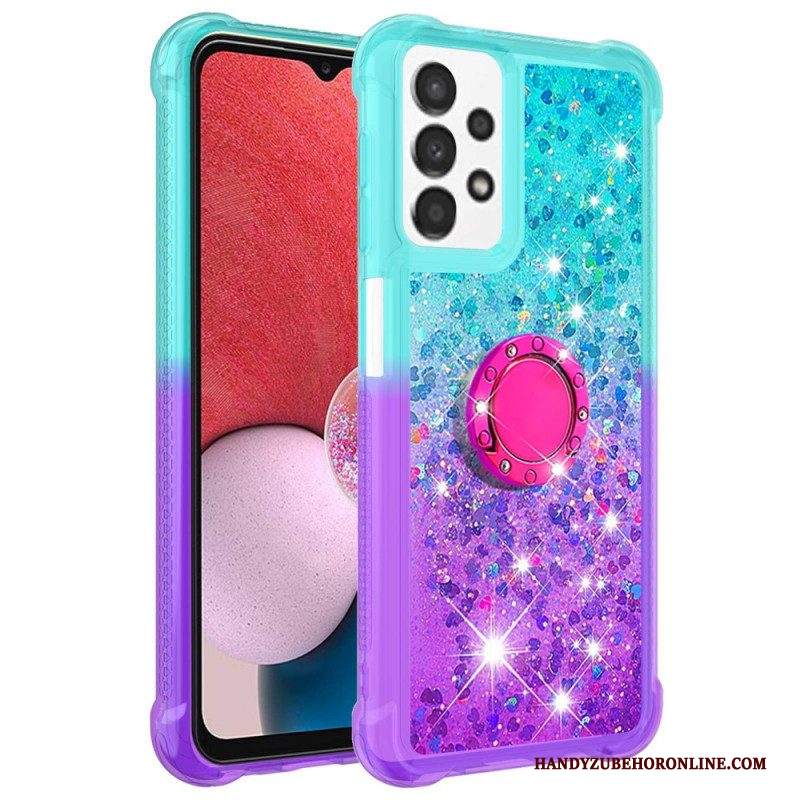 Cover Samsung Galaxy A13 Staffa Ad Anello Glitterata