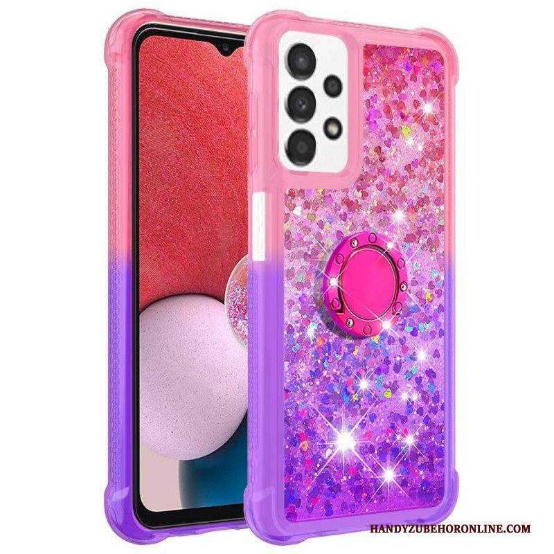 Cover Samsung Galaxy A13 Staffa Ad Anello Glitterata