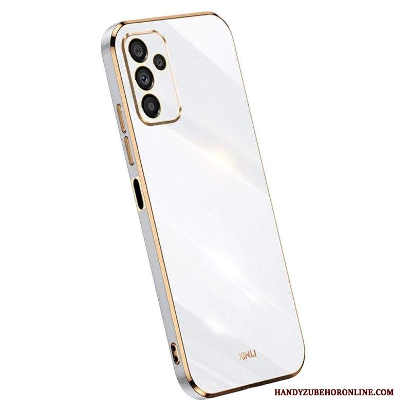 Cover Samsung Galaxy A14 / A14 5G Bordi In Silicone Dorato