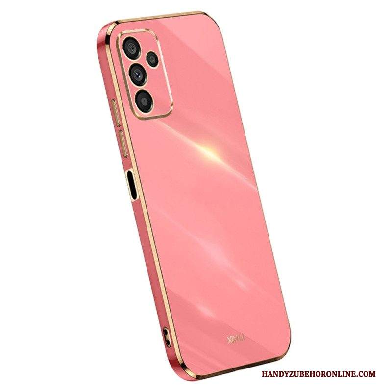 Cover Samsung Galaxy A14 / A14 5G Bordi In Silicone Dorato