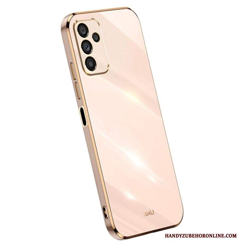 Cover Samsung Galaxy A14 / A14 5G Bordi In Silicone Dorato