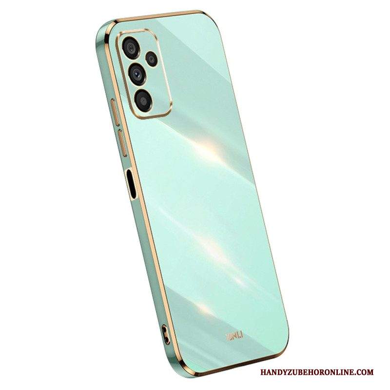 Cover Samsung Galaxy A14 / A14 5G Bordi In Silicone Dorato