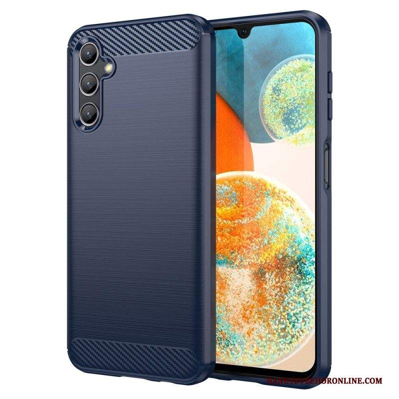 Cover Samsung Galaxy A14 / A14 5G Fibra Di Carbonio Spazzolata