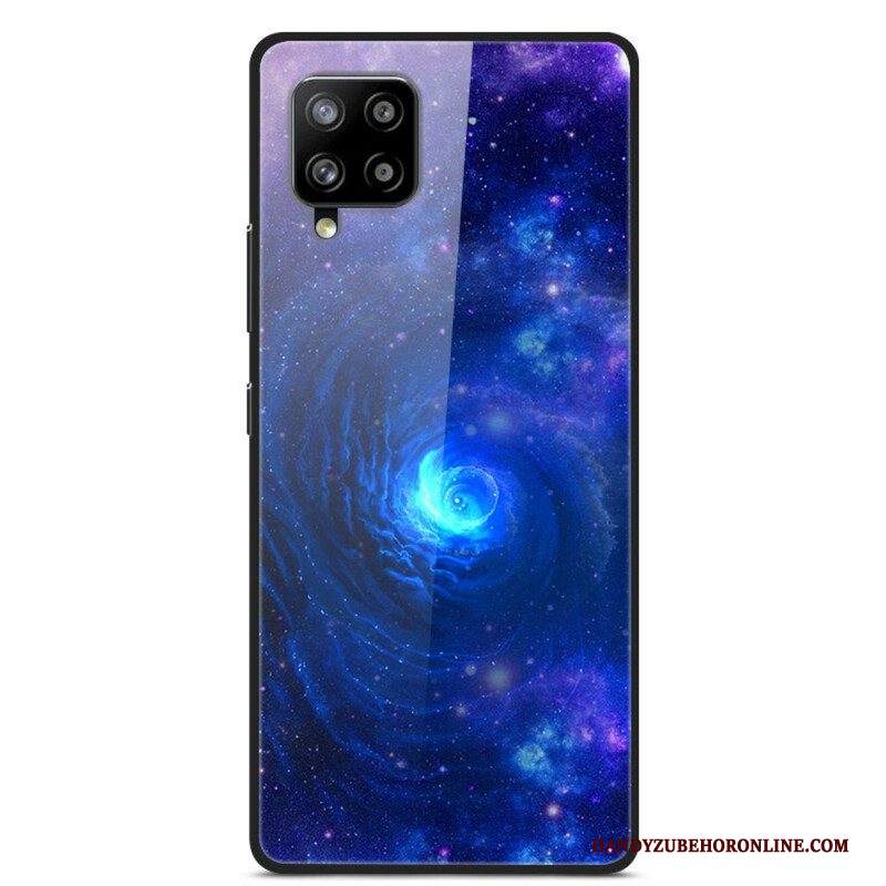 Cover Samsung Galaxy A42 5G Galassia In Vetro E Silicone