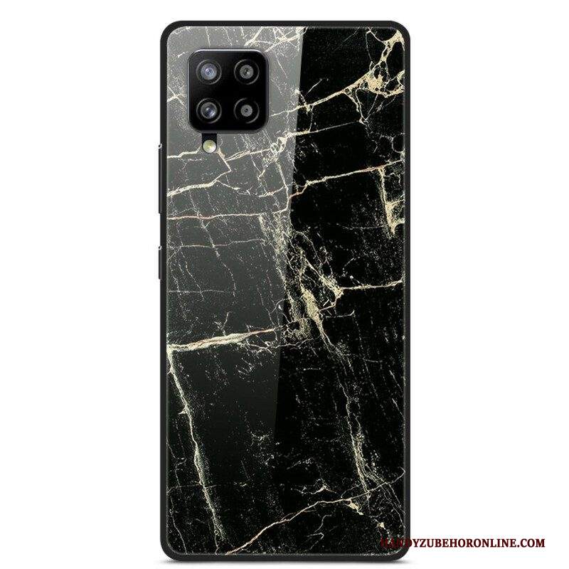 Cover Samsung Galaxy A42 5G Vetro Temperato Supreme Marble