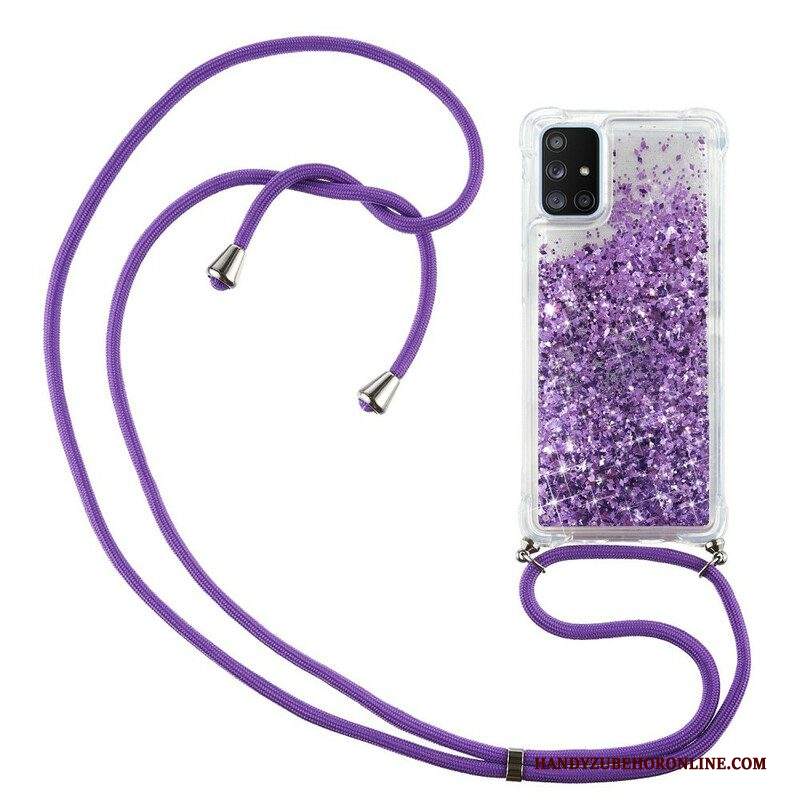 Cover Samsung Galaxy A51 5G Paillettes Con Coulisse