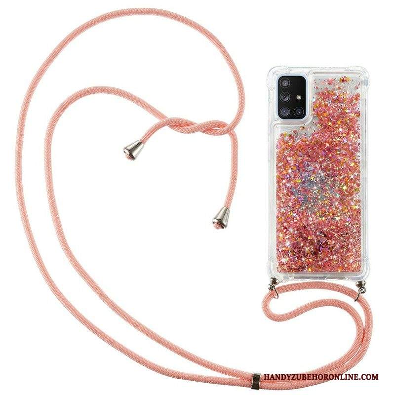 Cover Samsung Galaxy A51 5G Paillettes Con Coulisse