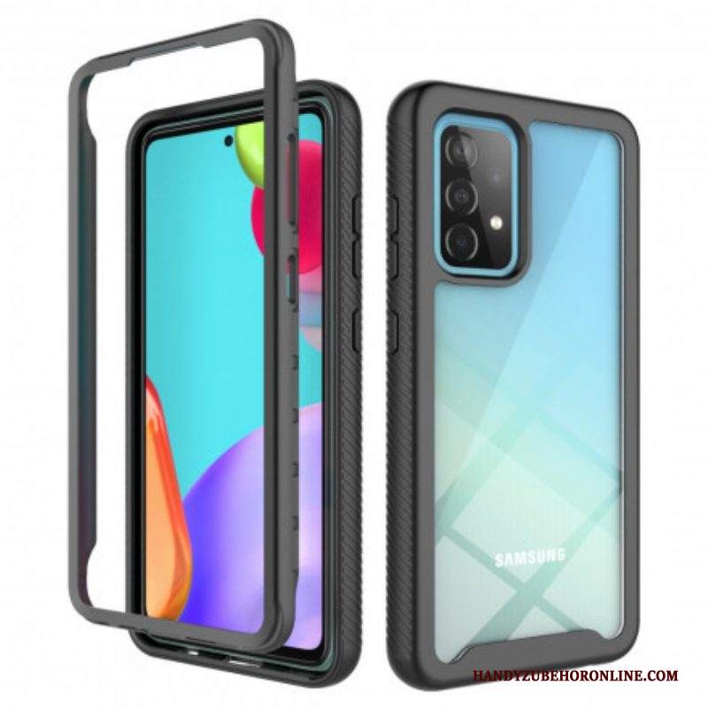 Cover Samsung Galaxy A52 4G / A52 5G / A52s 5G Bordi In Silicone Dal Design Ibrido