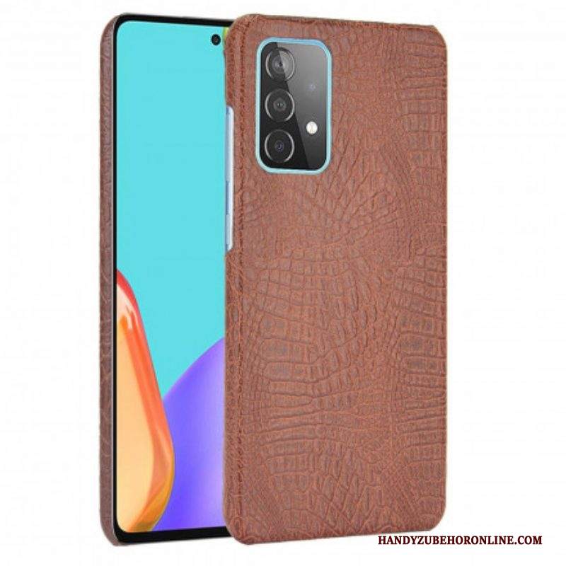 Cover Samsung Galaxy A52 4G / A52 5G / A52s 5G Effetto Pelle Di Coccodrillo